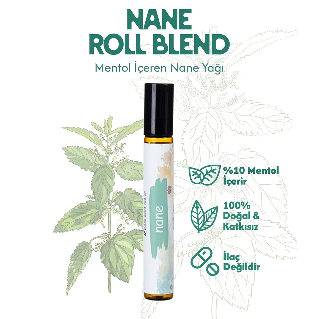 %100 Doğal Nane Yağlı Roll-On – Migren ve Baş Ağrısına Karşı Ferahlatıcı Destek