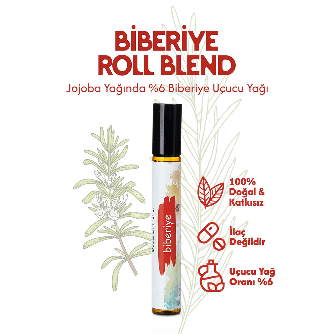 %100 Doğal Biberiye Yağı – Saç Derisi Dolaşımını Destekleyen, Stres ve Baş Ağrısını Hafifletici Aromaterapi