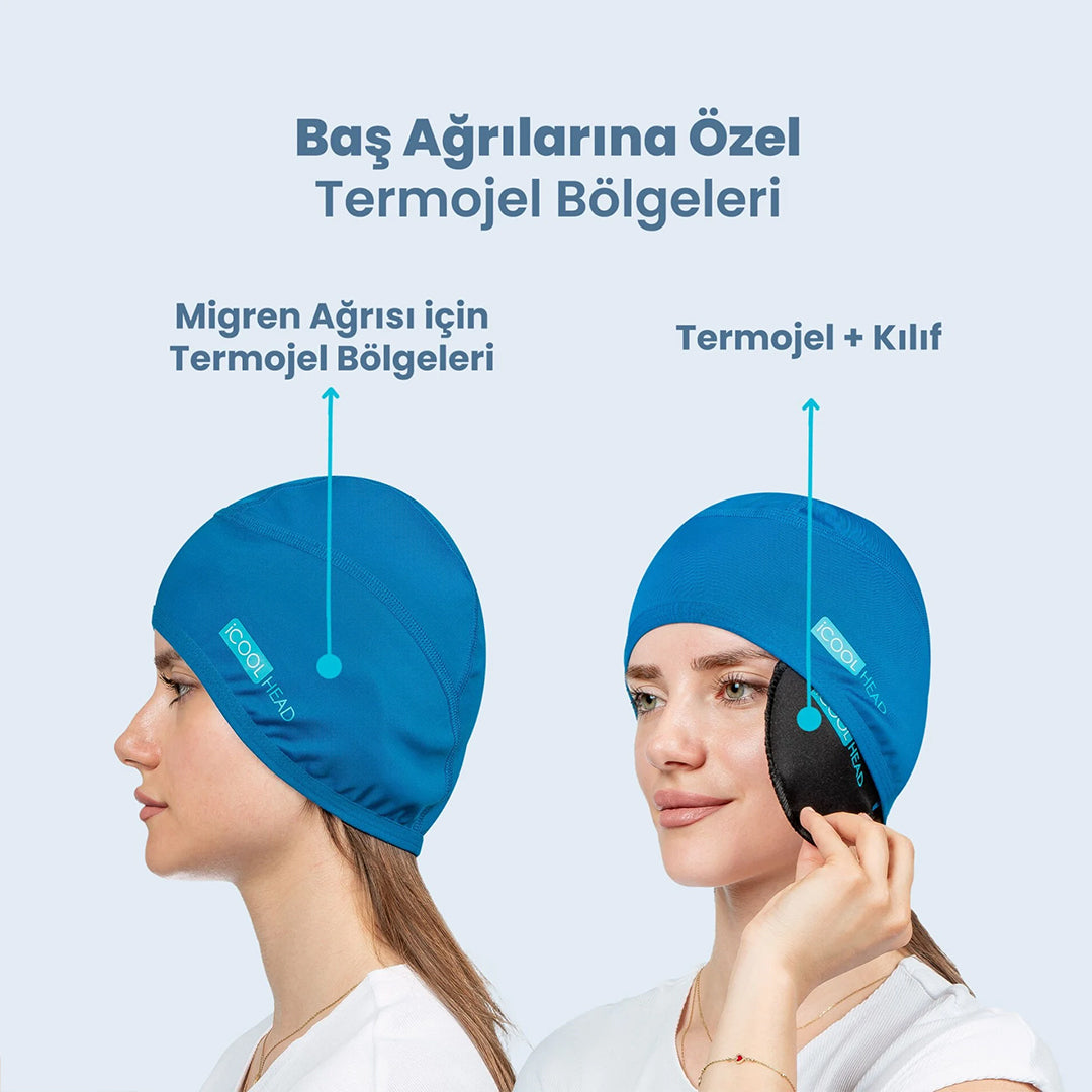 Migren ve Baş Ağrısı Giderici Başlık – Soğuk ve Sıcak Kompres Şapka
