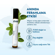 %100 Doğal Nane Yağlı Roll-On – Migren ve Baş Ağrısına Karşı Ferahlatıcı Destek