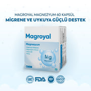 Magroyal Magnezyum (L-Treonate & Bisglisinat) + B6 + Melisa 60 Kapsül