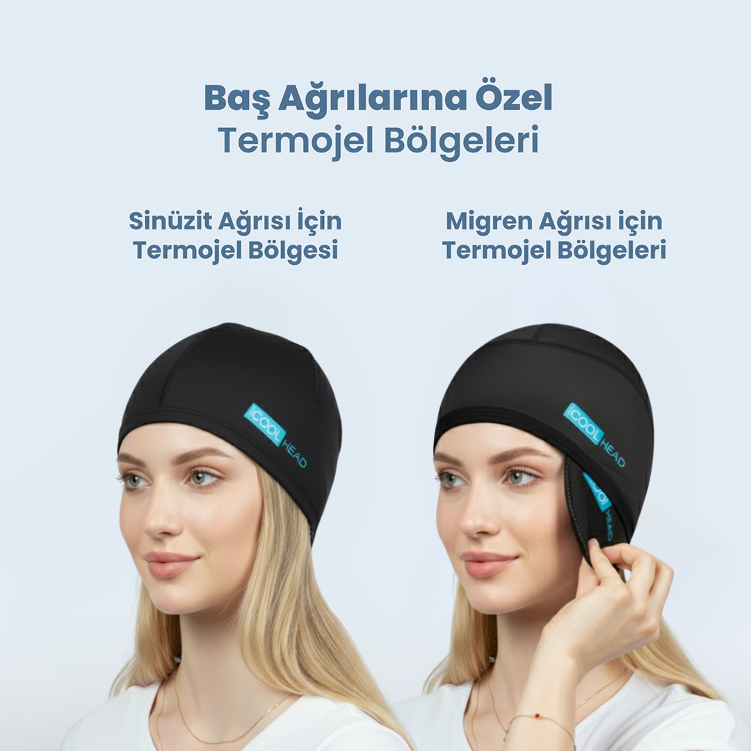 Migren ve Baş Ağrısı Giderici Başlık – Soğuk ve Sıcak Kompres Şapka