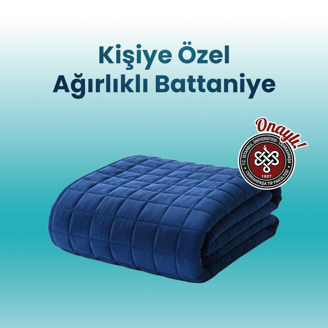 %100 Pamuk Kumaş Elyaf Dolgulu Ağırlıklı Sarılma Battaniyesi – Dört Mevsim Kullanılabilir