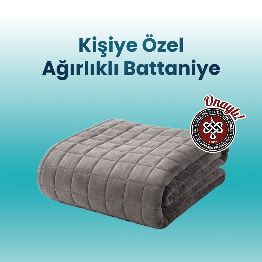 %100 Pamuk Kumaş Elyaf Dolgulu Ağırlıklı Sarılma Battaniyesi – Dört Mevsim Kullanılabilir
