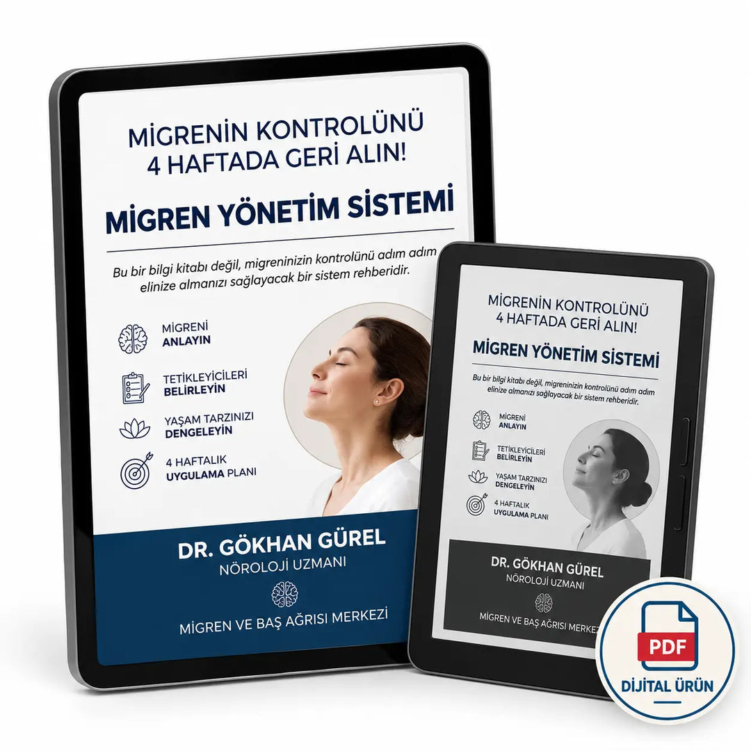 Migrenin Kontrolünü 4 Haftada Geri Alın-Migren Kontrol Sistemi | E-Rehber ISBN:978-625-91972-2-7