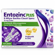 Entozinc Plus Portakal Aromalı Çinkolu Sıvı Probiyotik-10Flakon