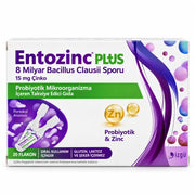 Entozinc Plus Portakal Aromalı Çinkolu Sıvı Probiyotik-20Flakon