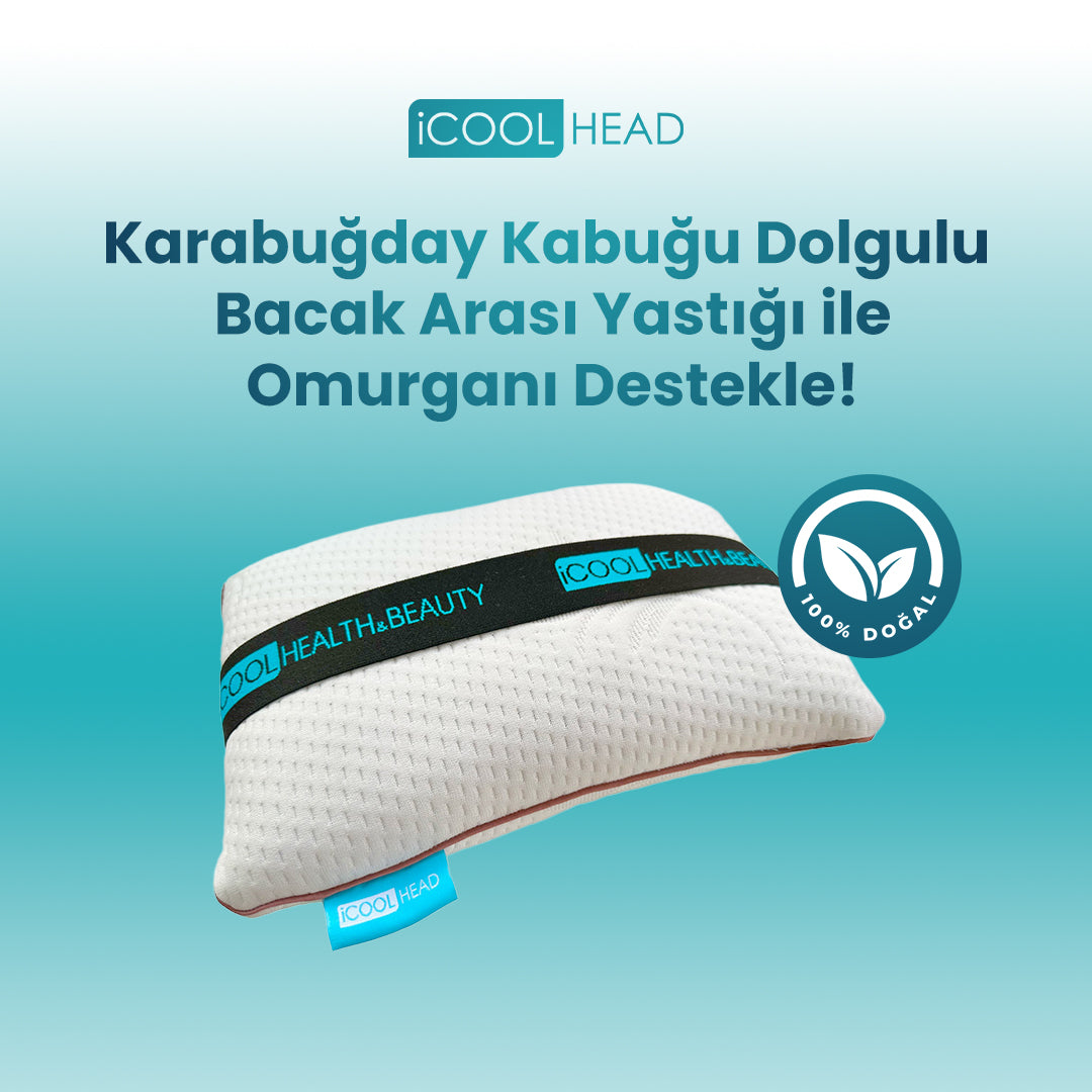 iCool Head Doğal Karabuğday Dolgulu Ortopedik Bacak Arası Yastık