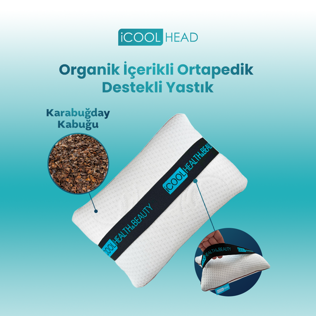 iCool Head Doğal Karabuğday Dolgulu Ortopedik Bacak Arası Yastık