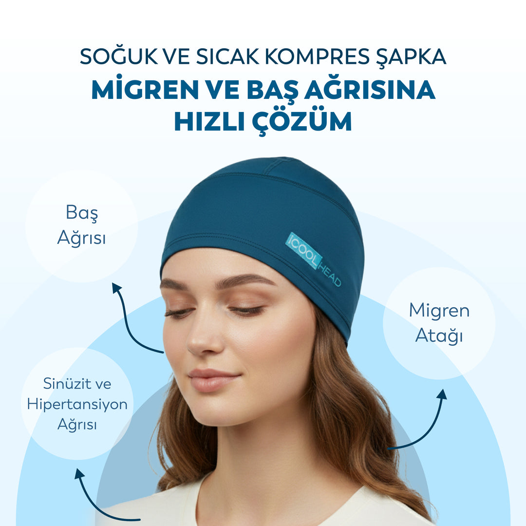 Jel Kompres Şapka - Soğuk ve Sıcak Kompres Başlığı
