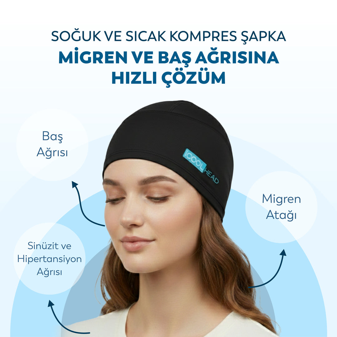 Jel Kompres Şapka - Soğuk ve Sıcak Kompres Başlığı