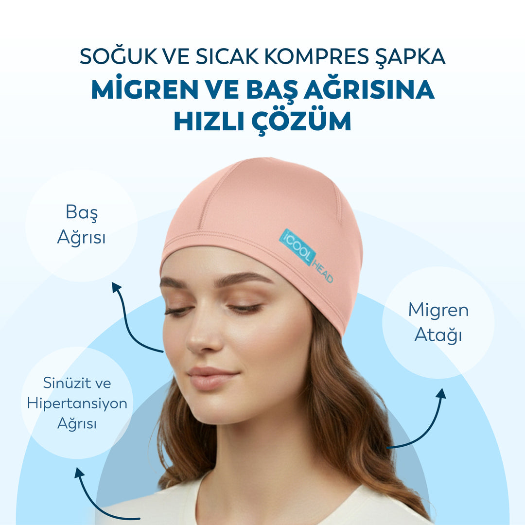 Jel Kompres Şapka - Soğuk ve Sıcak Kompres Başlığı