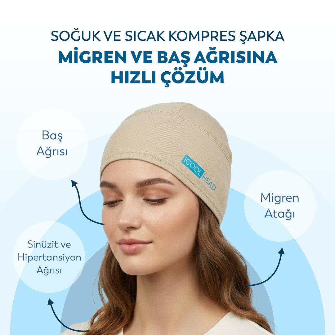 Jel Kompres Şapka - Soğuk ve Sıcak Kompres Başlığı