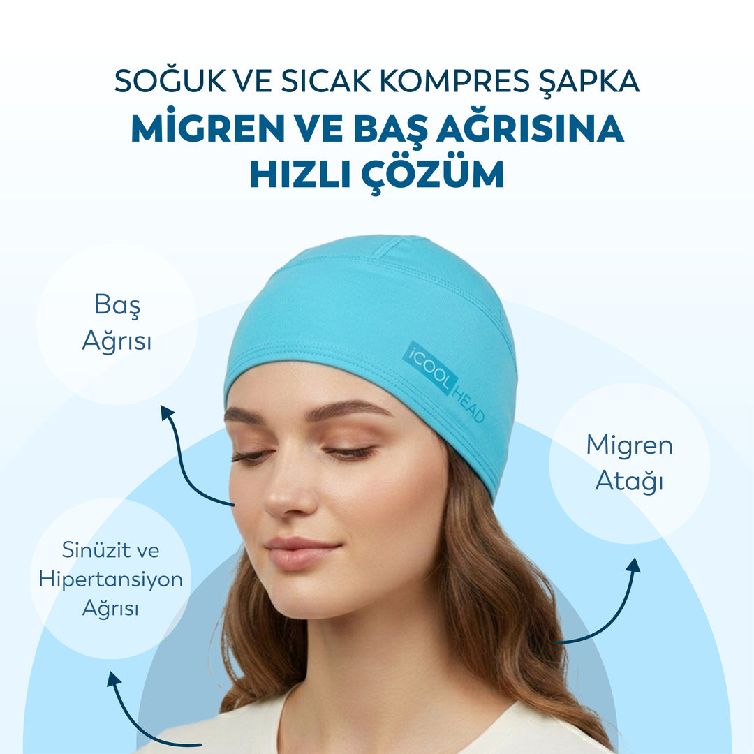 Jel Kompres Şapka - Soğuk ve Sıcak Kompres Başlığı
