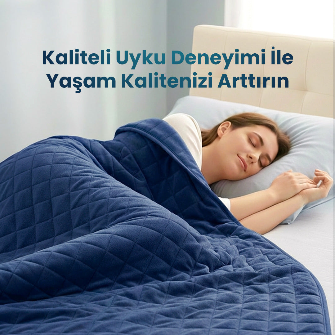 %100 Bambu Kumaş 300 TC %100 Organik Bambu Dolgulu 30 Derecede Yıkanabilir Ağırlıklı Sarılma Battaniyesi Dört Mevsim Kullanılabilir