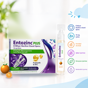 Entozinc Plus Portakal Aromalı Çinkolu Sıvı Probiyotik-10Flakon