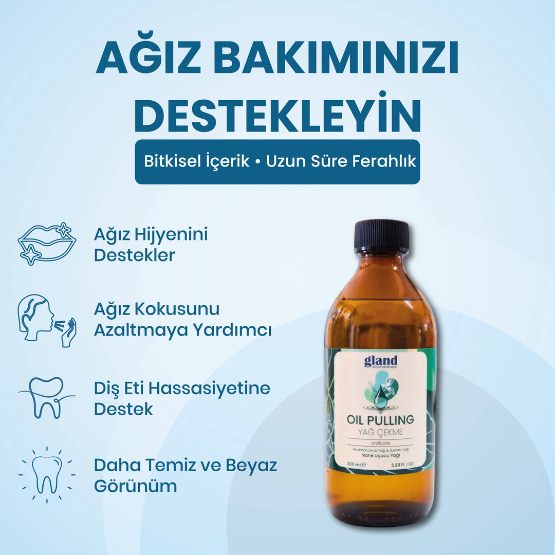 Naneli Oil Pulling Yağı 200 ML – Doğal Ağız Bakım & Ferah Nefes